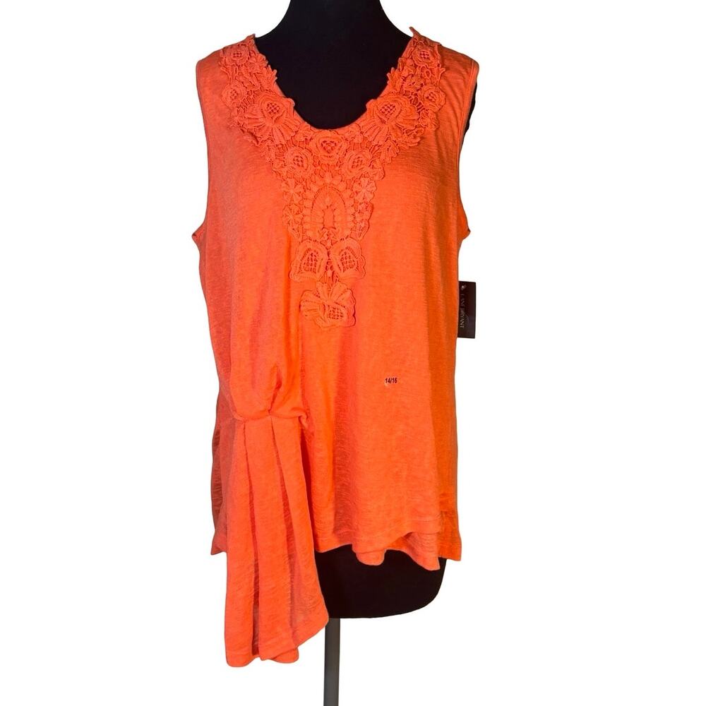 Lane Bryant Coral Tank Top Size 14/16 NWT Minor Flaw
